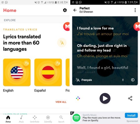 4 apps to see the best lyrics for Android Picture 1