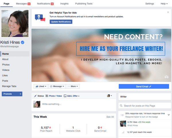 4 things that Marketers need to consider when Facebook Page changes the new interface Picture 5