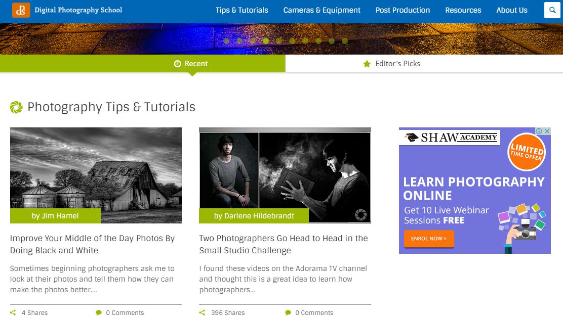 5 best free photography learning websites Picture 1
