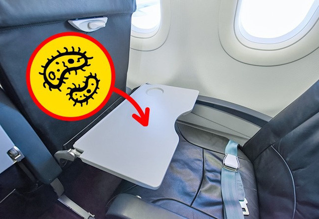 5 familiar but dirty items on the plane Picture 1