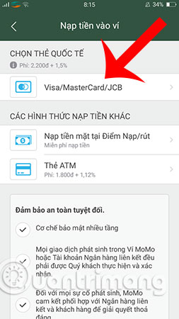 5 simple ways to recharge your wallet Momo Picture 3