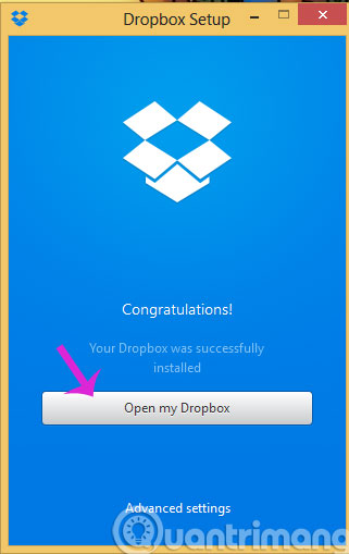 Picture 4 of 5 steps to register Dropbox online storage service account