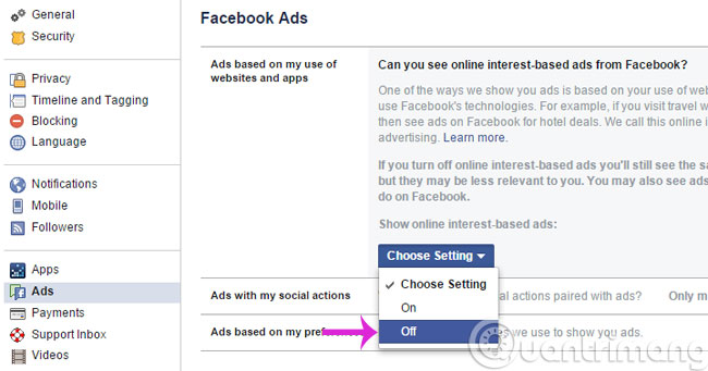 5 steps to select advertising content on Facebook News Feed Picture 6