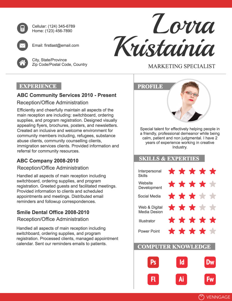 5 types of simple job CV layout - beautiful is worth learning Picture 4