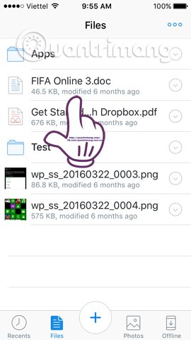 5 useful features of Dropbox on iOS and Android Picture 4