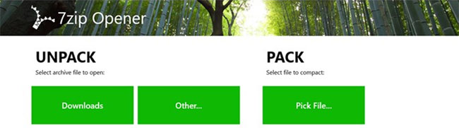 5 UWP applications compress and decompress, compact, free for Windows 10 Picture 3