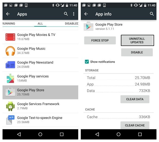 5 ways to fix 'Insufficient Space Downloading Error' on Android device Picture 5