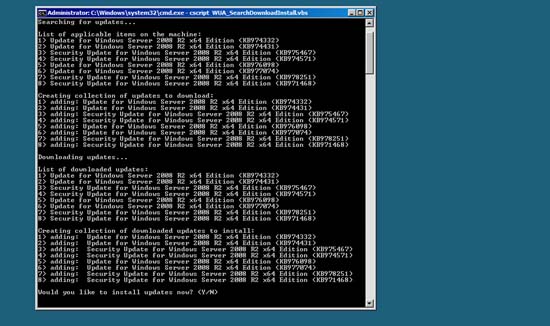 5 ways to install updates on Windows Server 2008 R2 Core Picture 4