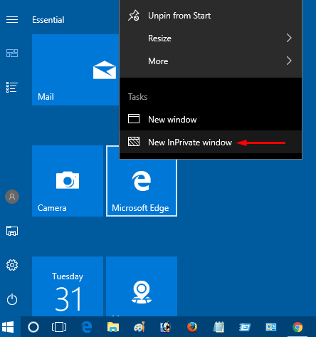 5 ways to open Microsoft Edge browser in incognito mode Picture 4