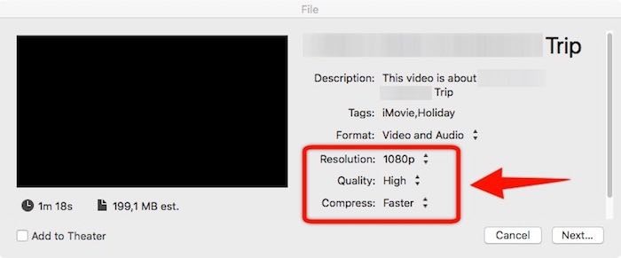5 ways to reduce video capacity for iPhone Picture 3