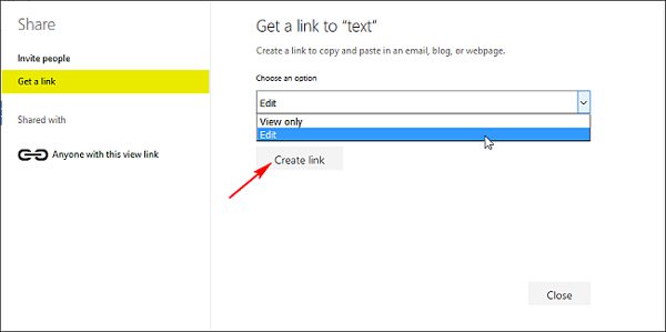 5 ways to share files and folders from OneDrive in Windows 10 Picture 10
