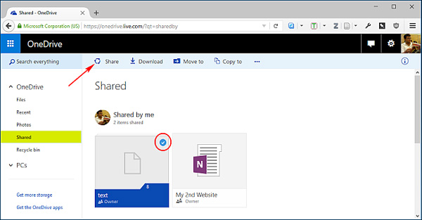 5 ways to share files and folders from OneDrive in Windows 10 Picture 12