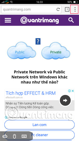 5 web browsers support Dark Mode / Night Mode for Android phones Picture 9