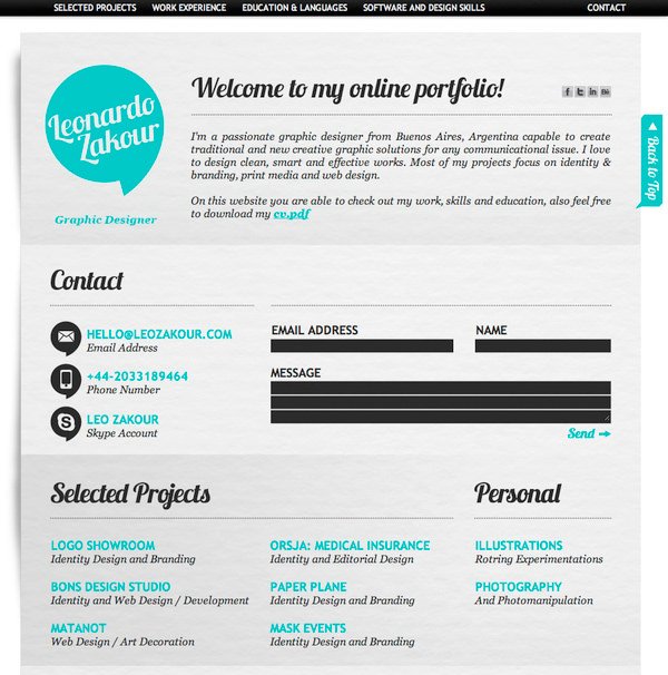 50 beautiful CV templates, personality to help you score with employers Picture 12