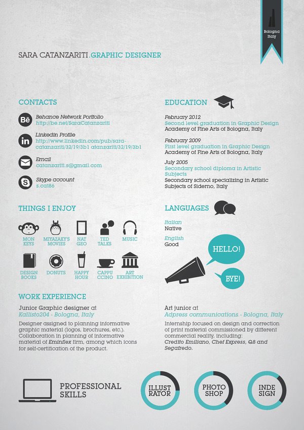 50 beautiful CV templates, personality to help you score with employers Picture 32