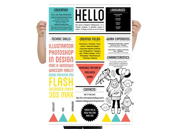 50 beautiful CV templates, personality to help you score with employers Picture 39