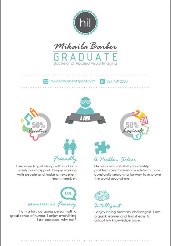 50 beautiful CV templates, personality to help you score with employers Picture 53