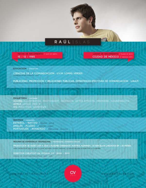 50 beautiful CV templates, personality to help you score with employers Picture 63