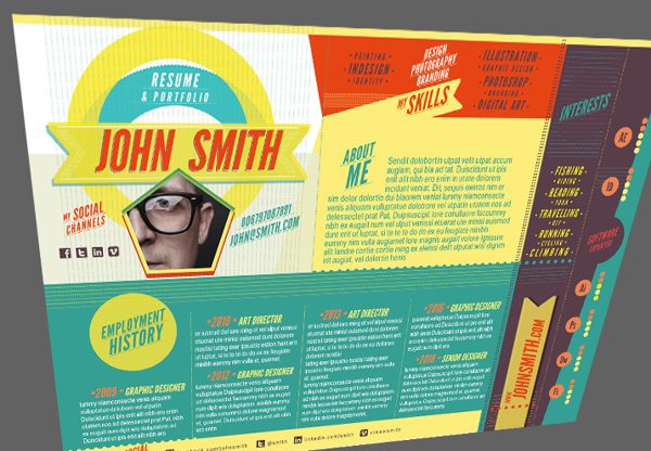 50 beautiful CV templates, personality to help you score with employers Picture 69