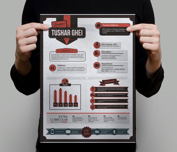 50 beautiful CV templates, personality to help you score with employers Picture 71