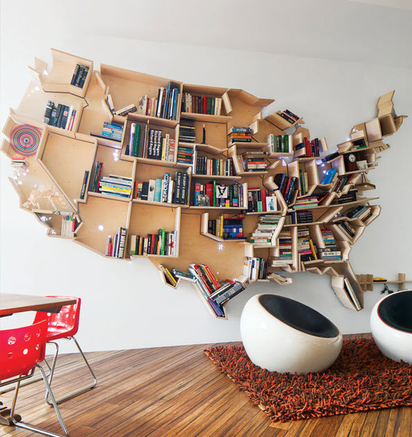 50+ Best wall bookshelves for your home Picture 38