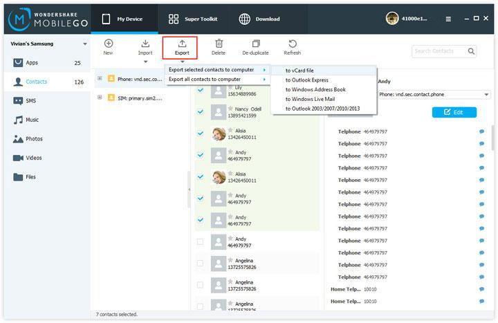 6 simple ways to backup phone numbers in Android phone contacts Picture 3