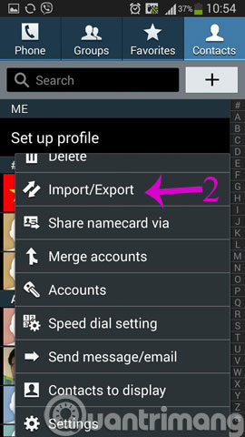 6 simple ways to backup phone numbers in Android phone contacts Picture 6