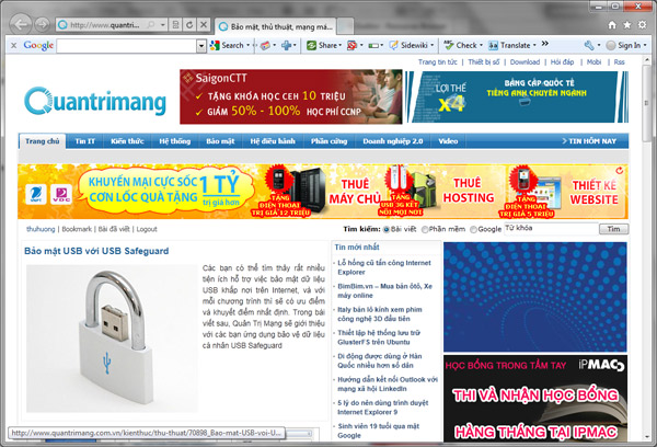 6 things 'love and hate' of Internet Explorer 9 Picture 1