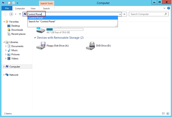 6 ways to access Control Panel on Windows Server 2012 Picture 6