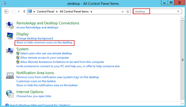 6 ways to access Control Panel on Windows Server 2012 Picture 7