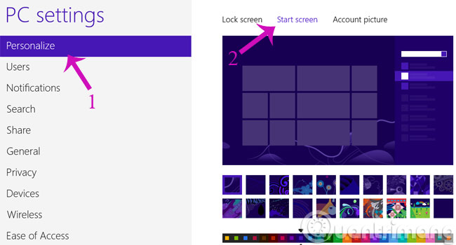 6 ways to customize the Start Screen screen in Windows 8 Picture 2