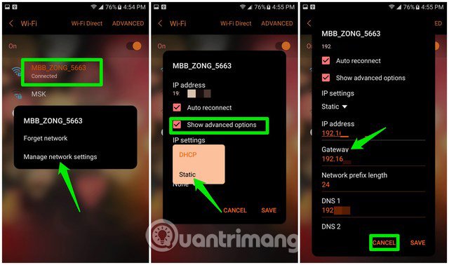 6 ways to view IP addresses on computers, smartphones or Tablet Picture 7