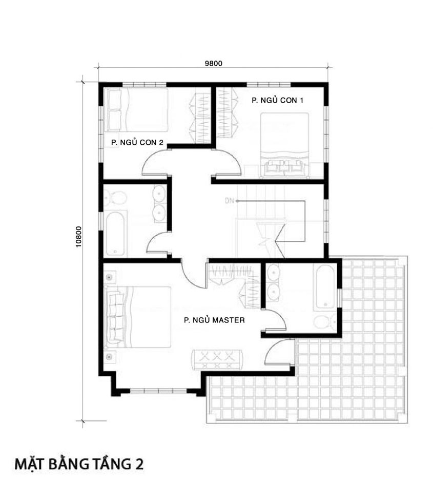 7 models of 2-storey villas with nice and modern roofs, with drawings Picture 14