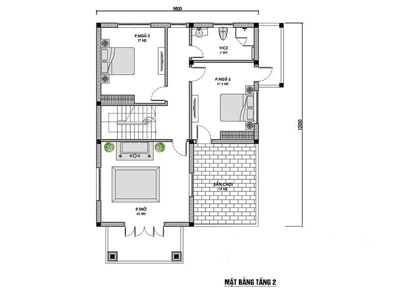 7 models of 2-storey villas with nice and modern roofs, with drawings Picture 26