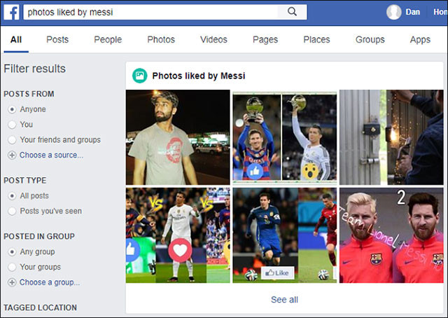 7 tips to search on Facebook Picture 1
