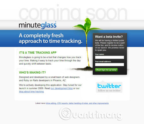 7 types of 'Coming soon' page designs for professional web designers Picture 29