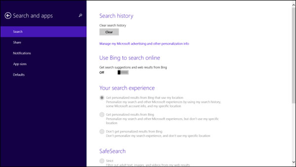 7 ways to customize Desktop available in PC Settings on Windows 8.1 Picture 5