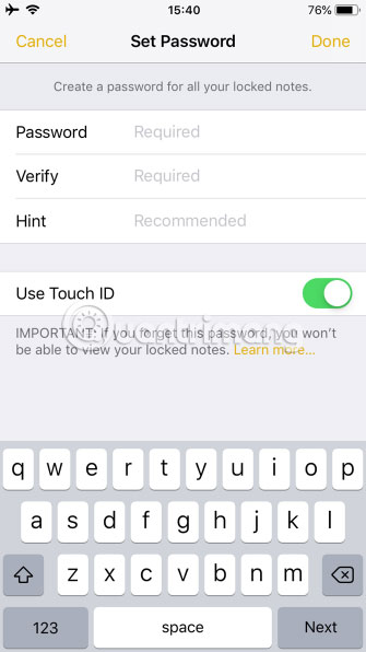 8 iPhone apps can be locked with Touch ID or Face ID Picture 11