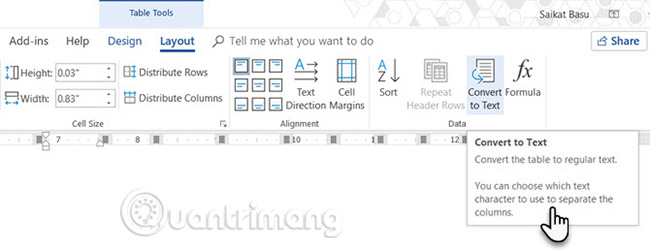 8 useful table formatting tips in Microsoft Word Picture 8