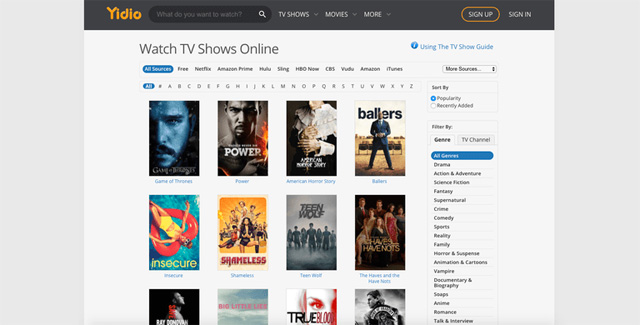 9 websites to watch TV shows, free online TV shows Picture 7