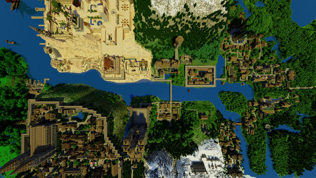 A gamer spent 5 years to create a magnificent kingdom in Minecraft Picture 1