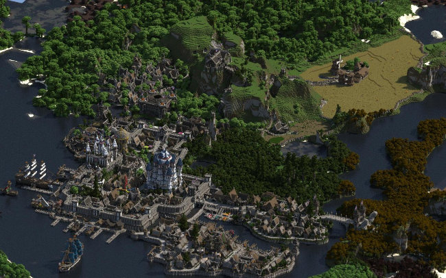 A gamer spent 5 years to create a magnificent kingdom in Minecraft Picture 7