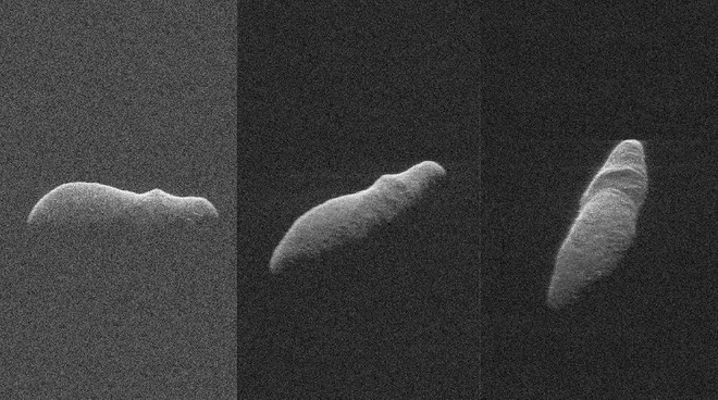 A mask asteroid flies across the Earth Picture 2