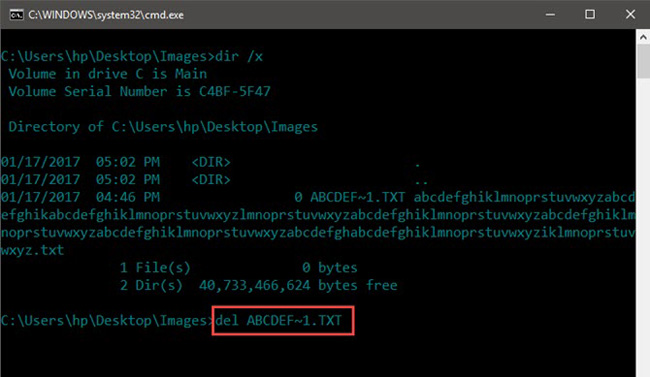 A simple way to delete a folder with a long name on Windows Picture 9