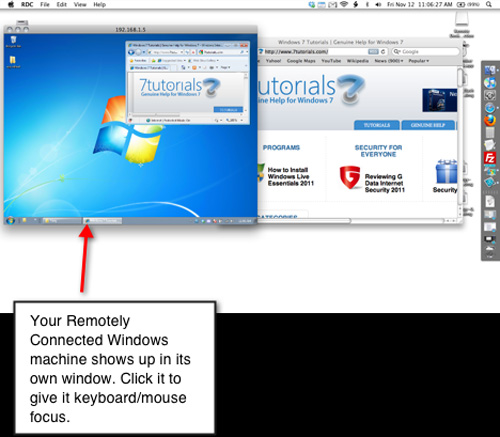 Access and control remote Windows computers via Mac OS X system Picture 23