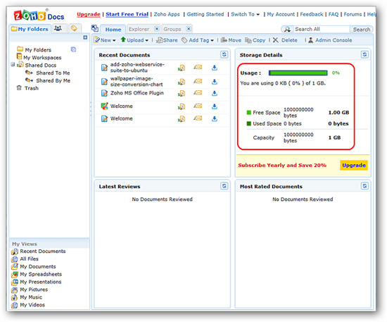 Access and edit documents online with Zoho Picture 12