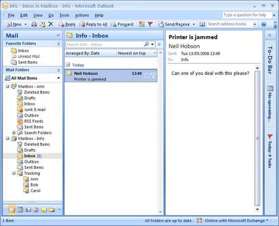 Access and use shared email addresses - Part 2 Picture 8