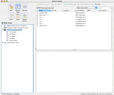 Access Exchange 2007 from Apple Macintosh (Part 2) Picture 11