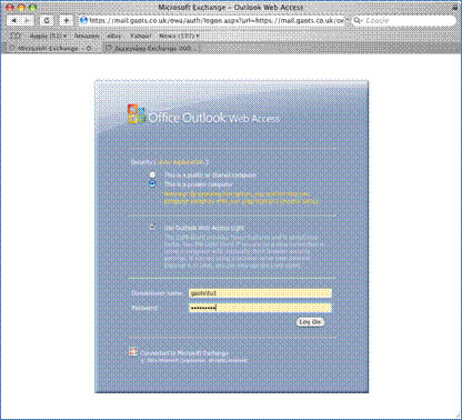 Access Exchange 2007 from Apple Macintosh (Part 2) Picture 12