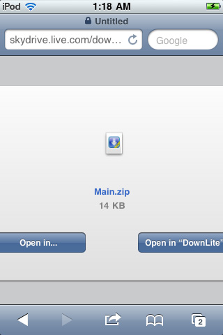 Access SkyDrive from iPhone Picture 4